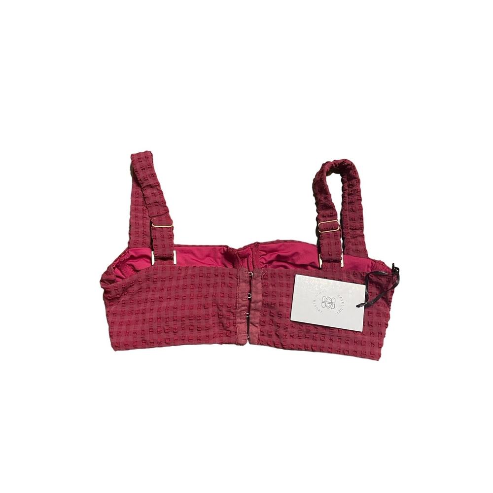 Revel Rey Riley Top, Raspberry Waffle, NWT, Size: XS - Picture 2 of 4